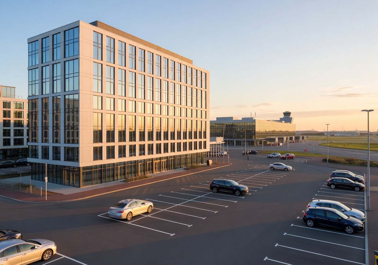 Park Plaza Amsterdam Airport hotel with parking lot and convenient airport access